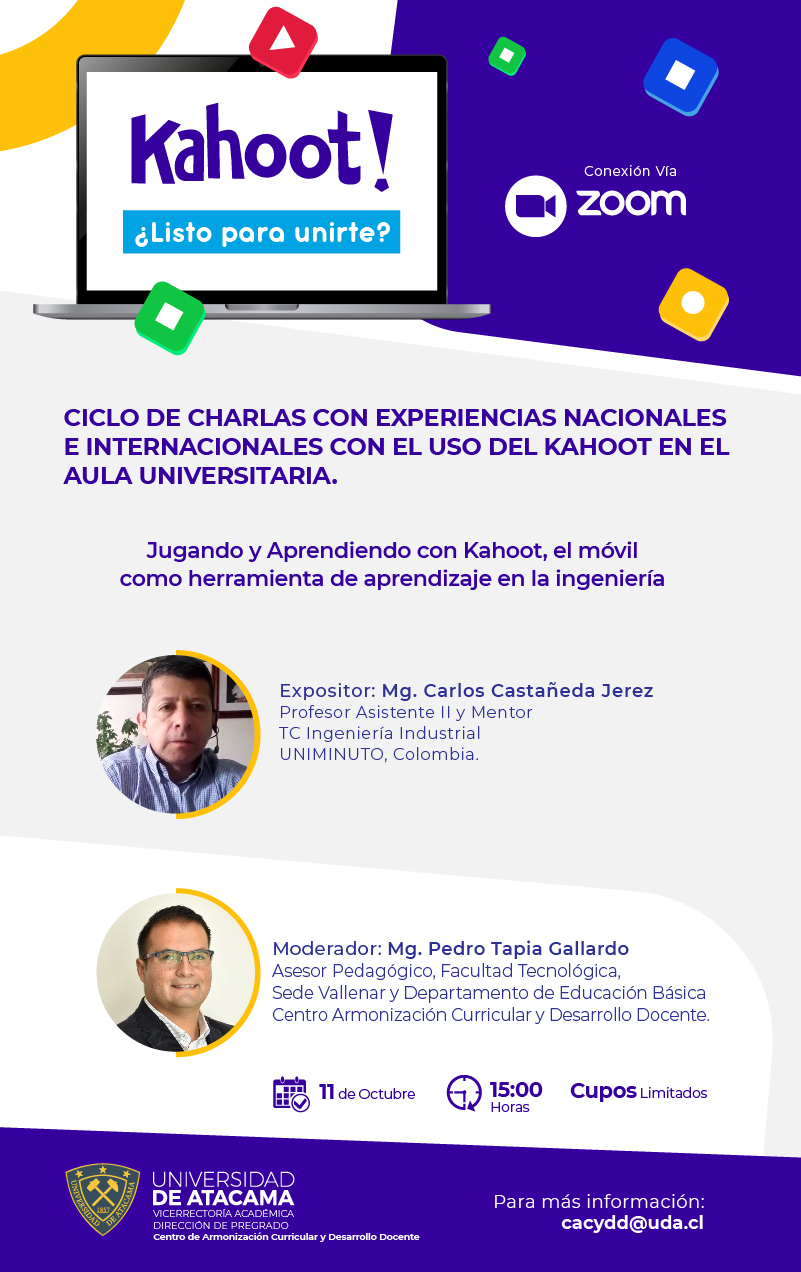 ¡Únete El móvil como herramienta de aprendizaje en la ingeniería con Kahoot!